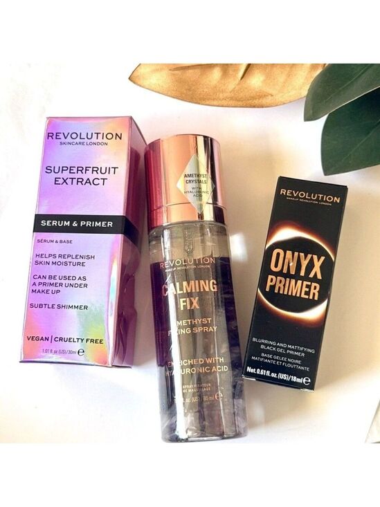 Revlon Other - REVOLUTION Makeup 3-Piece Glow & Prep Bundle | NWT